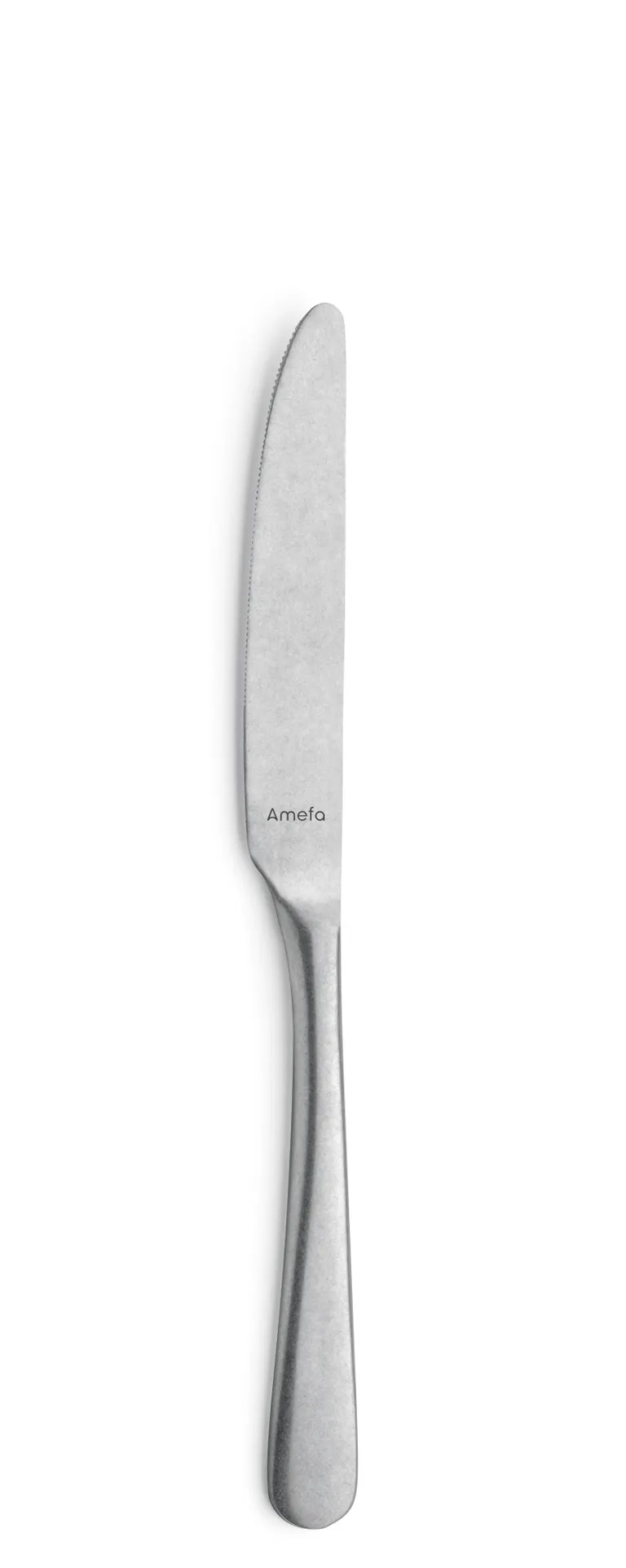 Amefa 141024B000335 Dessert Knife - 8" Stonewash Finish, 13/0 Stainless Steel, Austin, 1 Dozen