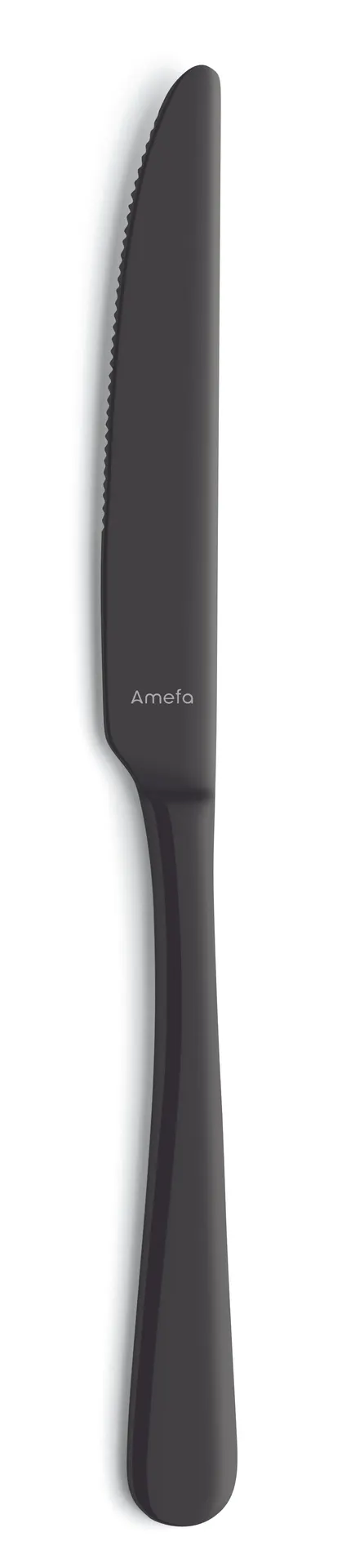 Amefa 1410ATB000305 Dinner Knife 9-1/4" Satin 13/0 Stainless Steel Austin PVD Black - 1 Dozen