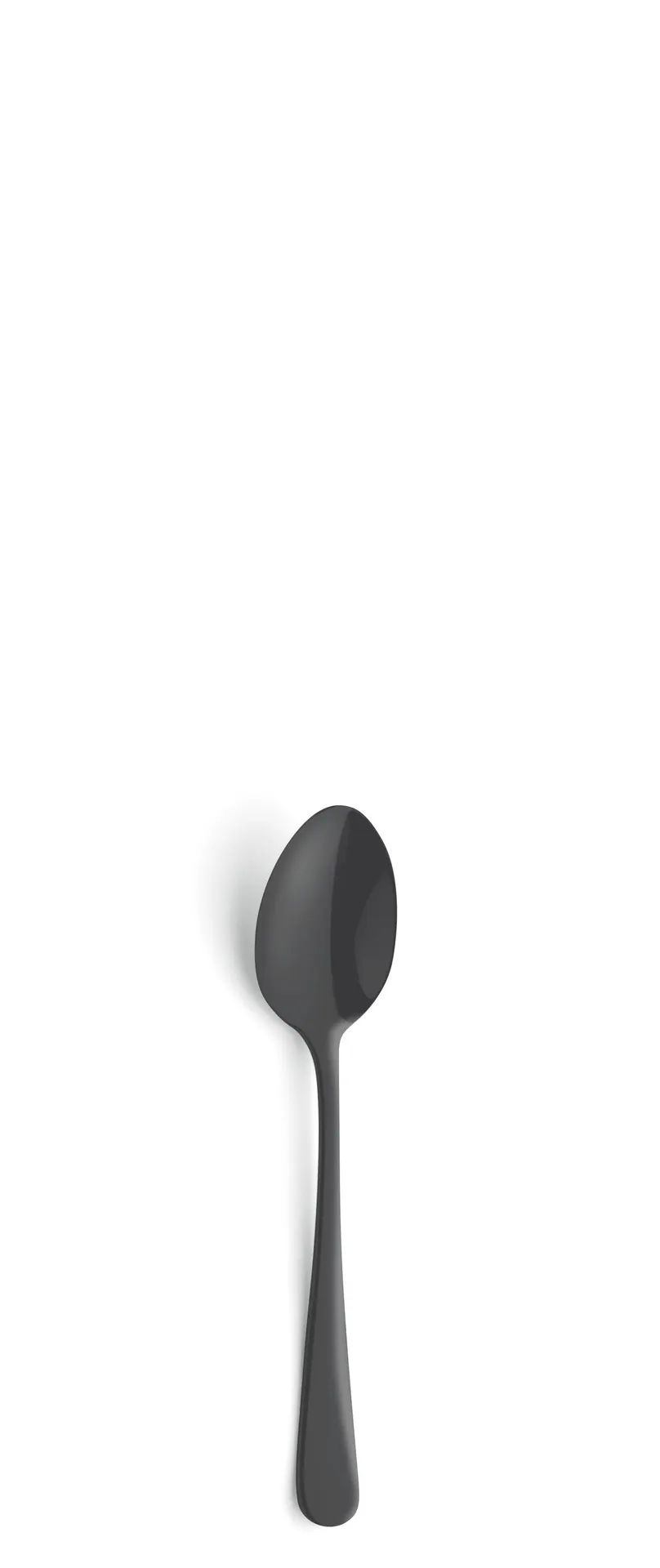 Amefa 1410ATB000380 Demitasse Spoon - 4-11/16" Satin 18/0 Stainless Steel Austin PVD Black - 1 Dozen