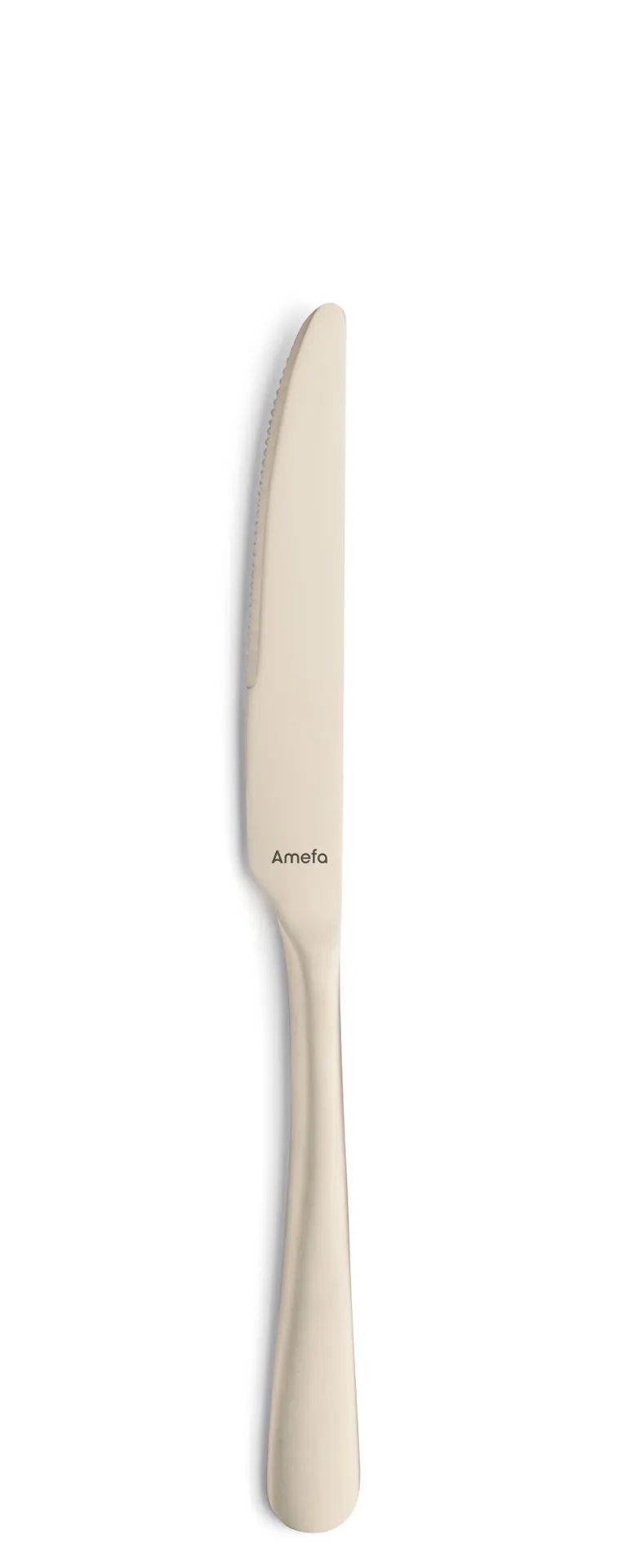 Amefa 1410AVB000335 Dessert Knife, 8-3/8" Finish, 18/10 Stainless Steel, PVD Champagne - 1 Dozen