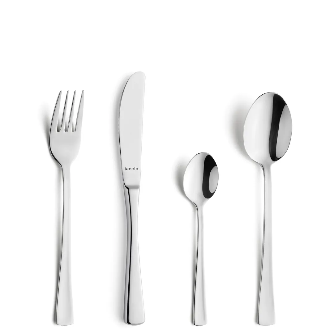 Amefa 182400B000325 - Table Spoon, 7-9/16" Mirror Finish, 18/10 Stainless Steel, Atlantic, 1 Dozen