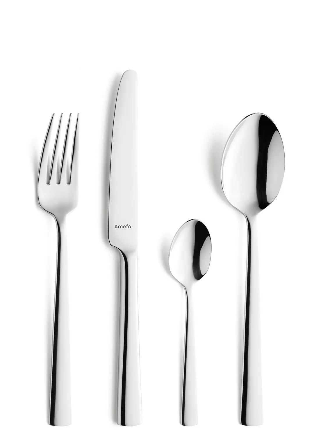 Amefa 193300B000305 Dinner Knife - 8½" Mirror Finish, 13/0 Stainless Steel, 0.18 lb - 1 Dozen