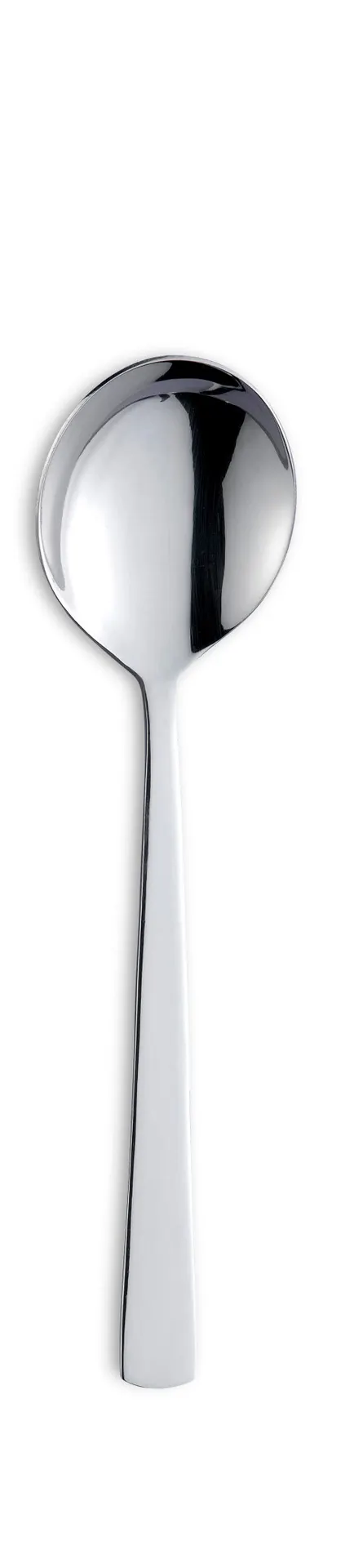 Amefa 193300B000350 Soup Spoon, 7-7/16" Mirror, 18/10 Stainless Steel, Bliss - 1 Dozen