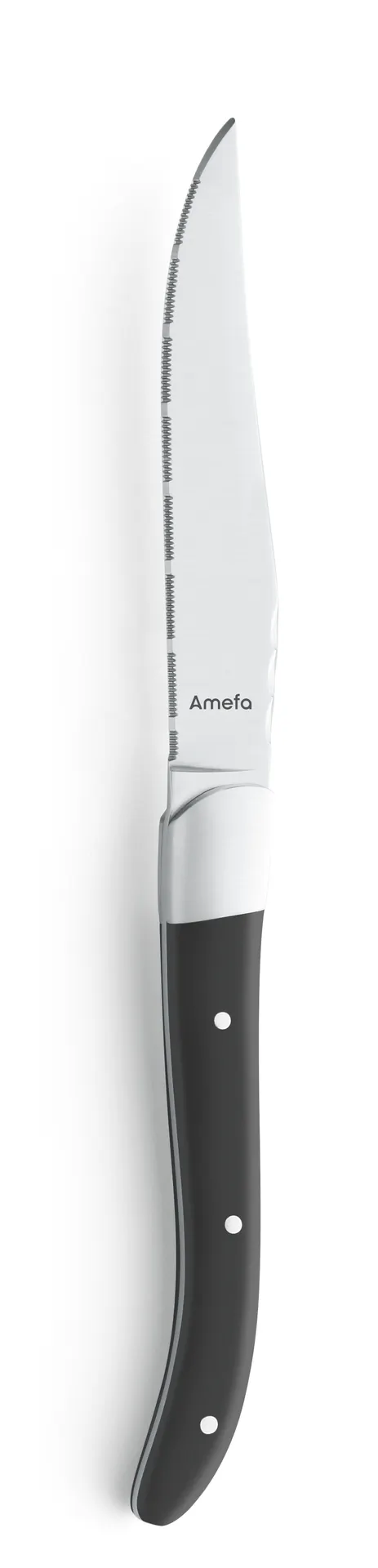 Amefa 2520A1B000113 Steak Knife, 8-13/16" 18/10 Stainless Steel Blade, ABS Handle, Royal Steak Series