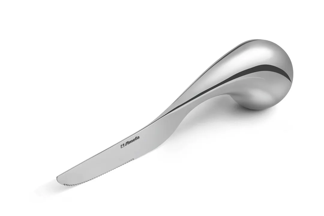 Amefa 301000B000305 Dessert Knife - 4" Mirror Finish 18/10 Stainless Steel Easy Grip - 1/Case