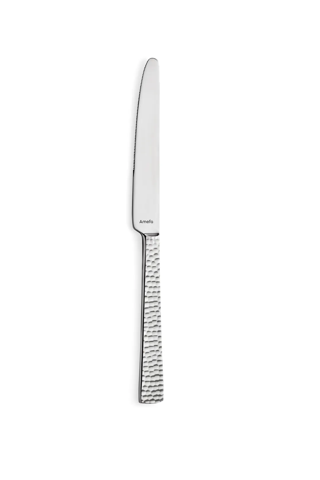 Amefa 331923B000335 Dessert Knife - 8¼" 13/0 Stainless Steel, Hammered Handle, Felicity - 1 Dozen
