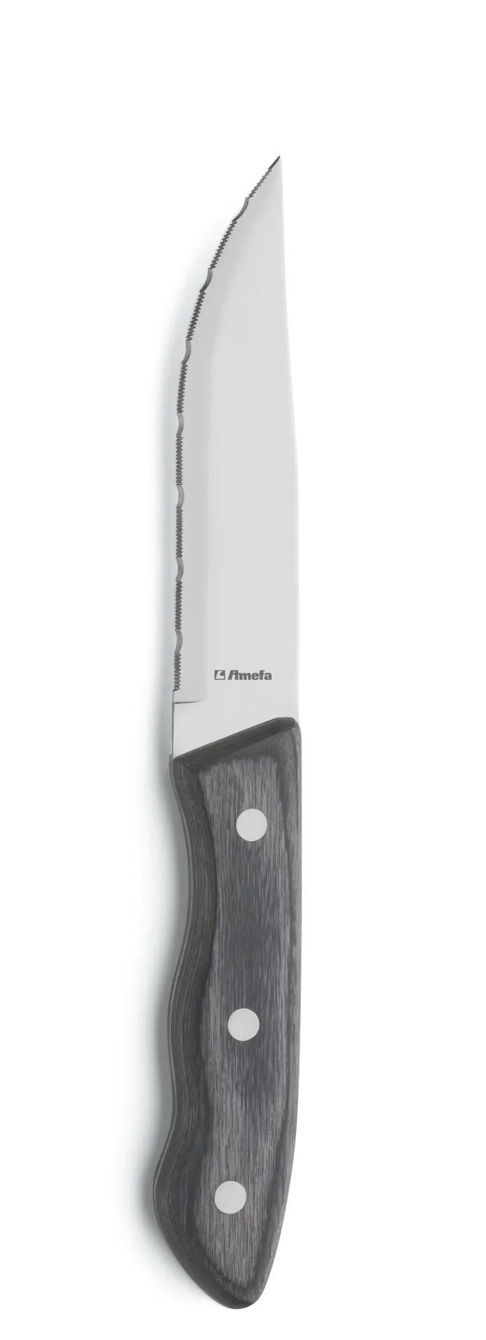 Amefa 491715B000621 - Steak Knife 9-11/16" 18/10 Stainless Steel Blade Pakkawood Handle - 1/Case