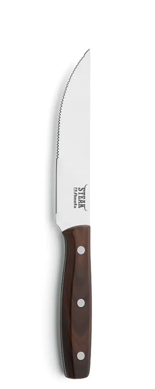 Amefa 705000B000315 Steak Knife - 9-1/16" 18/10 Stainless Steel Blade, ABS Handle, 0.11 lb - 1 Dozen
