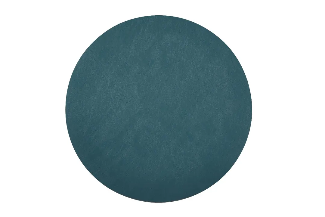 Davanti Mattola 80007 Placemats, 15" Diameter, Pine Green, Antimicrobial, Anti‑Slip, Dishwasher Safe