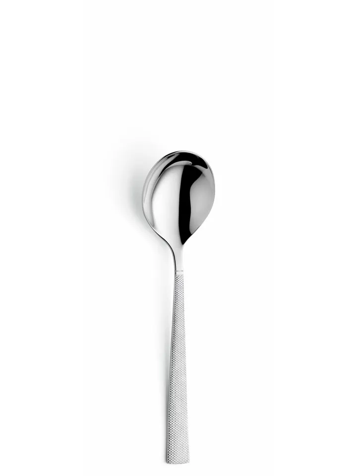 Amefa 801000B000350 Soup Spoon, 7" Mirror Finish, 18/10 Stainless Steel, Jewel Collection - 1 Dozen