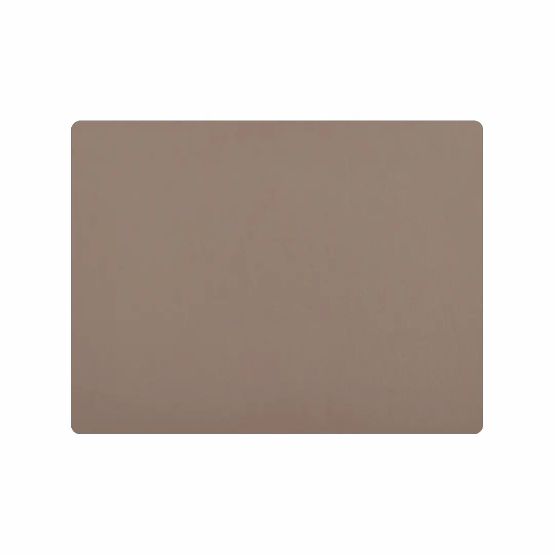 Davanti Frieling Mattola Placemats Model 80110 - 17" x 13" Taupe Placemat, Anti‑Slip, Dishwasher Safe