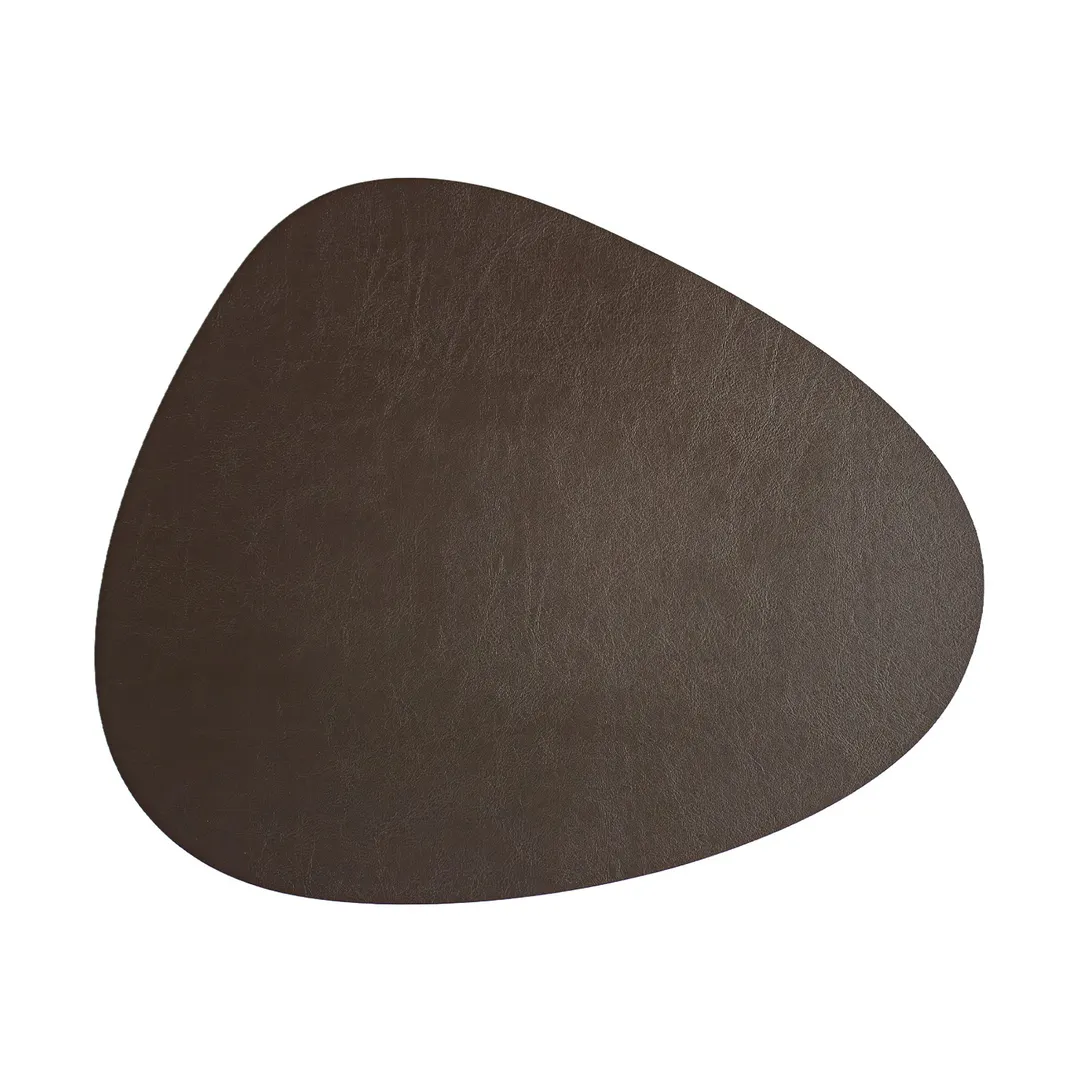 Davanti Frieling Mattola Placemats 80202 - Vinyl Placemat 18.5" x 15.3", Dark Brown, Dishwasher Safe
