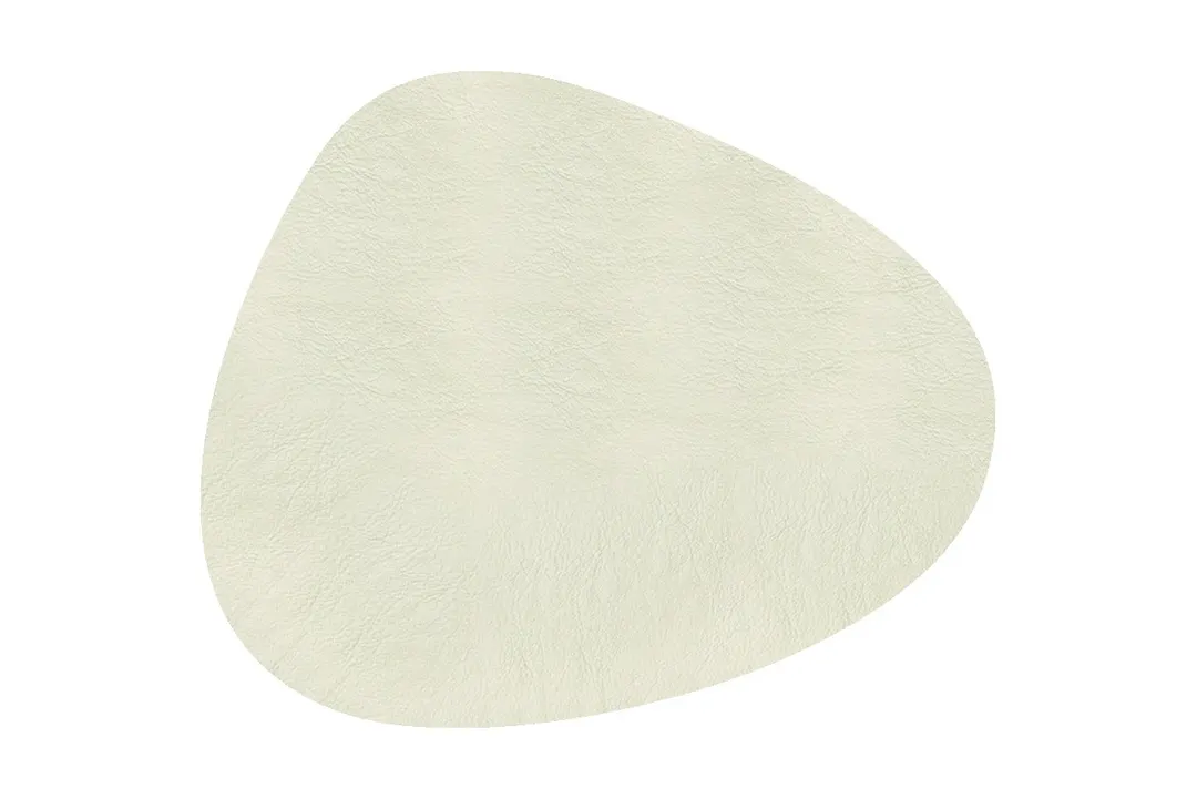 Davanti Frieling Mattola Placemats 80203 - Stone Vinyl Placemat 18.5" x 15.3", Ecru, Dishwasher Safe