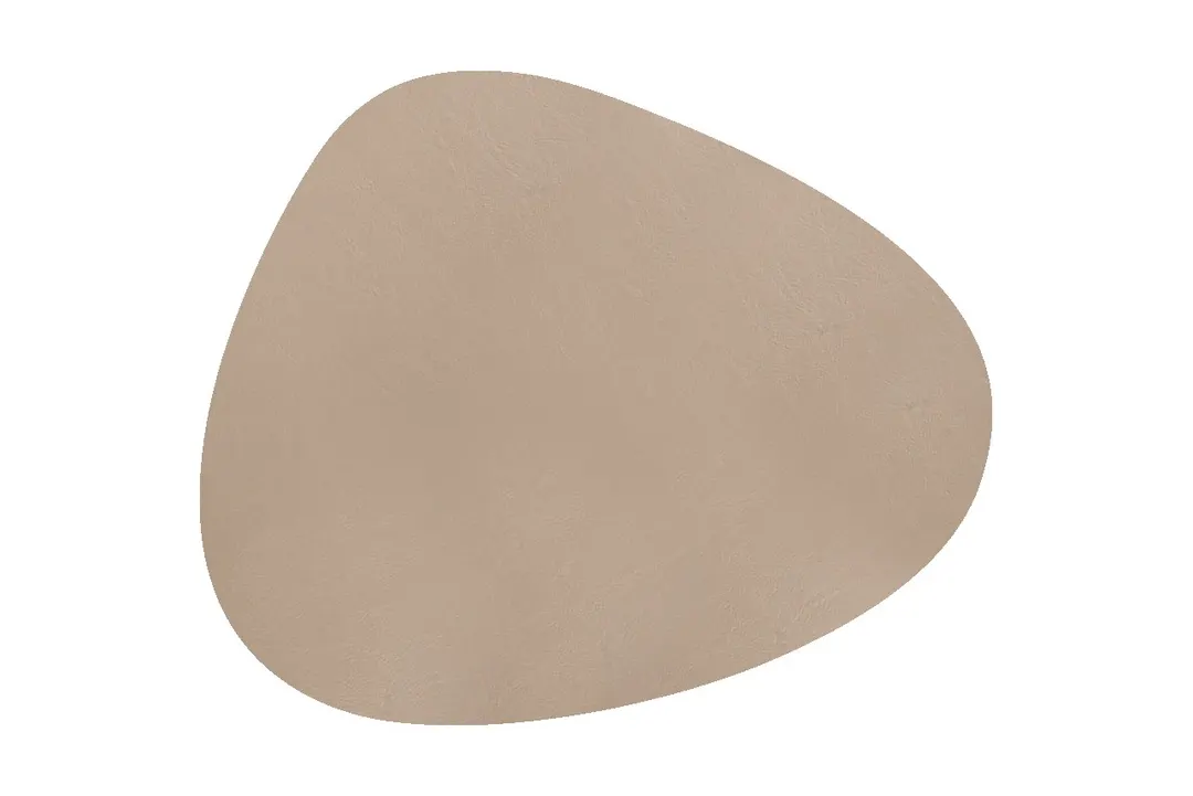 Davanti Frieling Mattola Placemats 80210 - Stone Vinyl Placemat 18.5" x 15.3", Taupe, Anti‑Slip