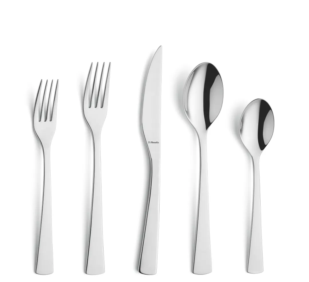 Amefa 803000B000305 Dinner Knife – 9‑1/8" Table Knife, 18/10 Stainless Steel Handle - 1 Dozen