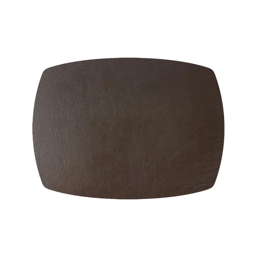 Davanti Frieling Mattola Placemats 80302 - Rectangle 14" x 18" Vinyl Dark Brown Anti‑Slip - 1/Each