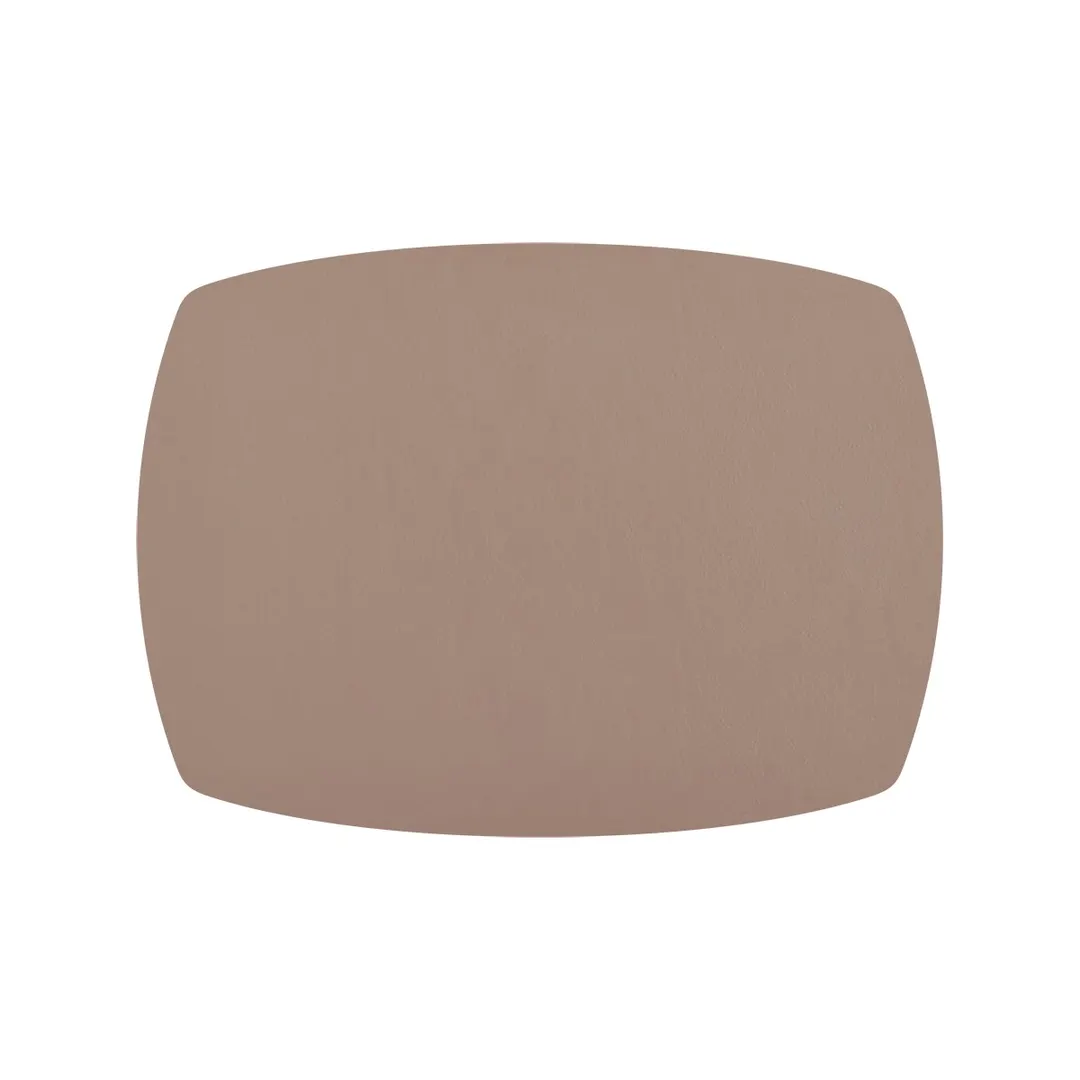 Davanti Frieling Mattola Placemats 80310 - Placemats 14" x 18" Taupe Vinyl Anti‑Slip Dishwasher Safe