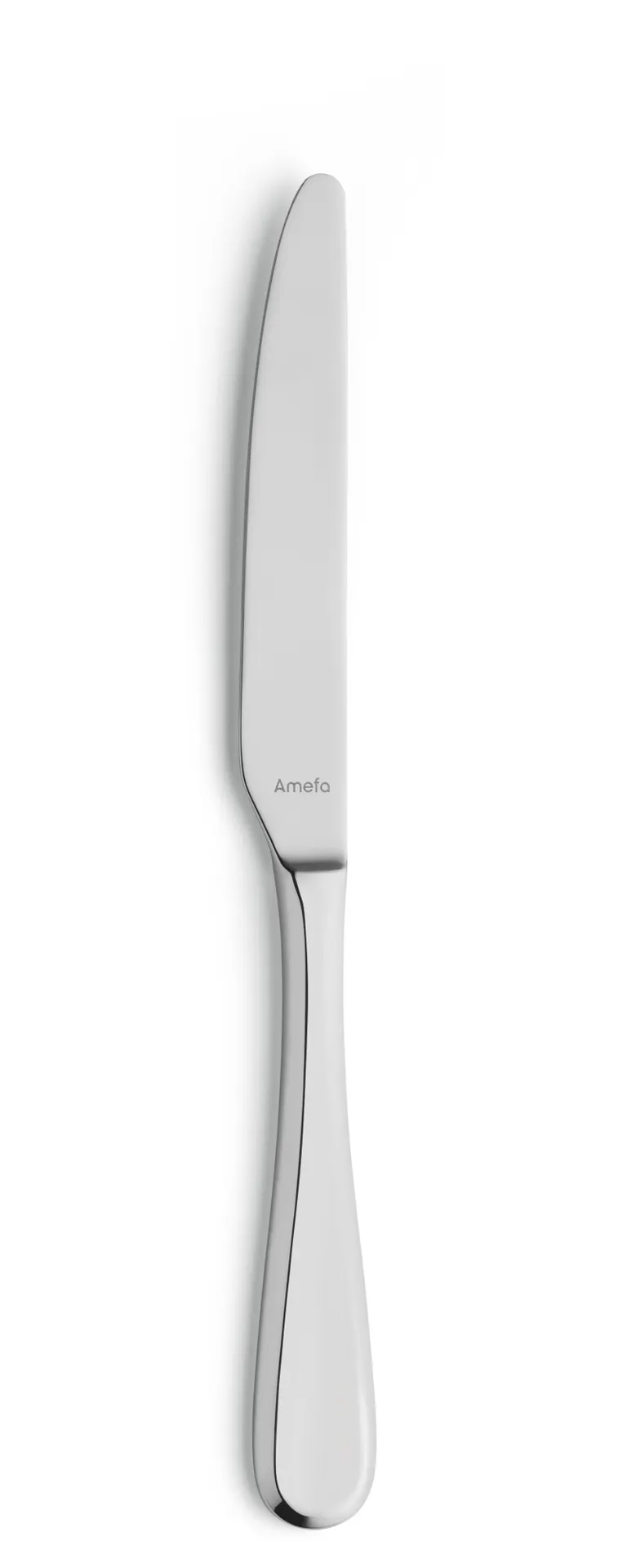 Amefa 805000B000305 Dinner Knife – 9¼" Mirror Finish, 18/10 Stainless Steel, 0.22 lb Each - 1 Dozen