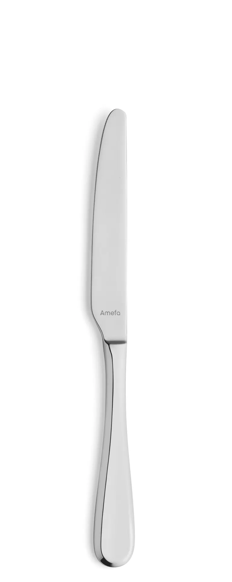 Amefa 805000B000335 Dessert Knife - 8" 18/10 Stainless Steel Mirror Finish Drift - 1 Dozen
