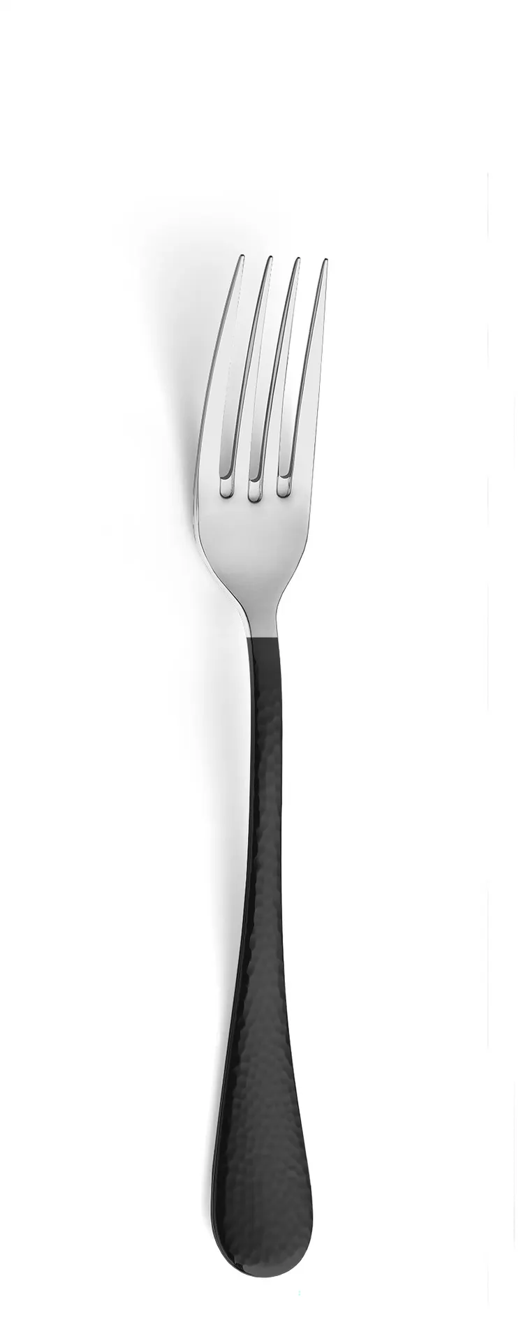 Amefa 8051LTB000340 Dessert Fork, 7¼" Half PVD Black Finish, 18/10 Stainless Steel - 1 Dozen