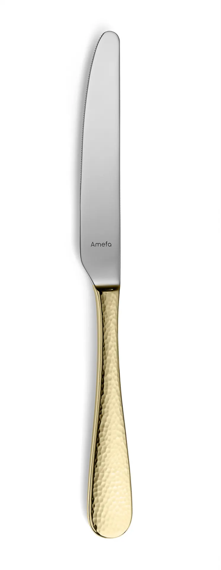 Amefa 8051LUB000305 Dinner Knife - 9¼" Knife, PVD Gold Finish, 13/0 Stainless Steel Handle - 1 Dozen