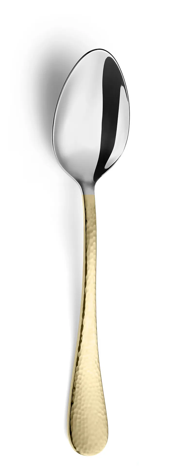 Amefa 8051LUB000325 Tablespoon - 8-1/8" Half PVD Gold Finish, 18/10 Stainless Steel, 0.53 oz - 1 Dozen
