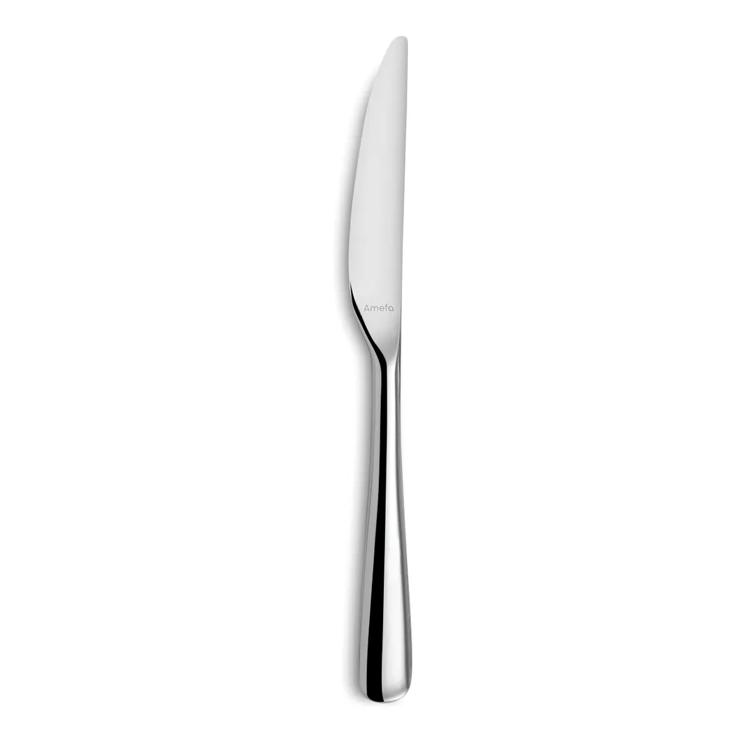 Amefa 831000B000305 Dinner Knife - 8‑7/8" Mirror Finish, 18/10 Stainless Steel Knife, Opus - 1 Dozen