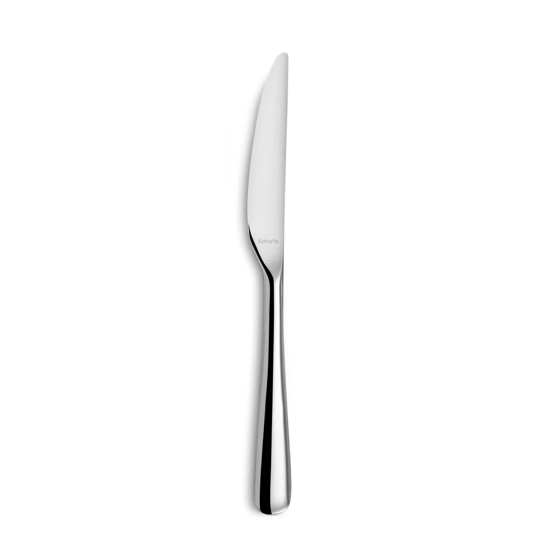 Amefa 831000B000335 Dessert Knife - 8" Mirror Finish, 18/10 Stainless Steel, Opus, 1 Dozen