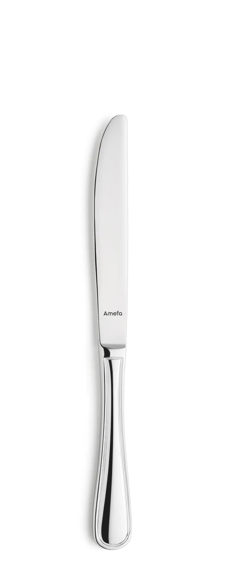 Amefa 843000B000635 Dessert Knife, 8¼" Mirror Finish, 13/0 Stainless Steel, Heavy - 1 Dozen