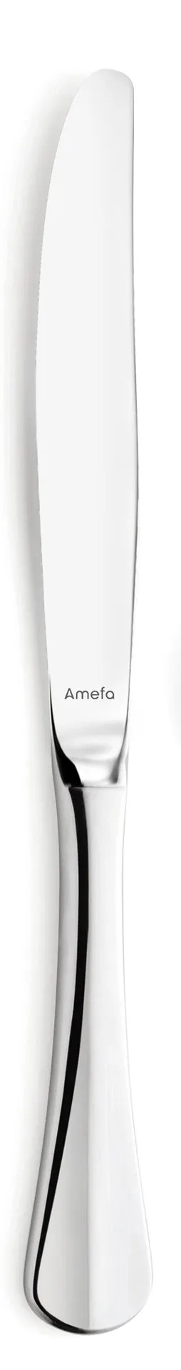 Amefa 844000B000309 XL Dinner Knife, 9-11/16" Mirror Finish, 13/0 Stainless Steel, 0.23 lb - 1 Dozen