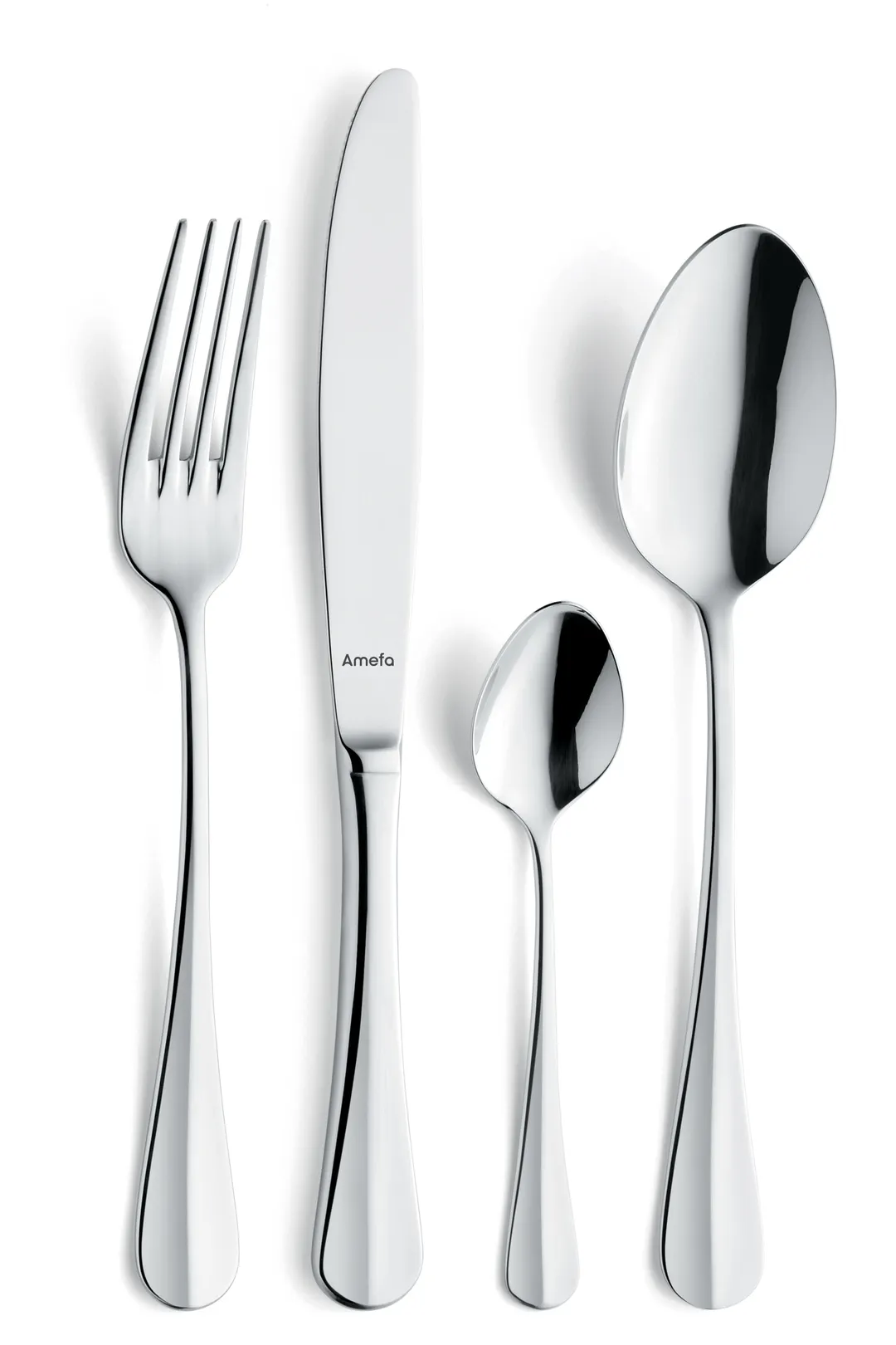 Amefa 844000B000325 Dinner Spoon - 8"5/16 Mirror Finish 18/10 Stainless Steel 0.13 oz - 1 Dozen