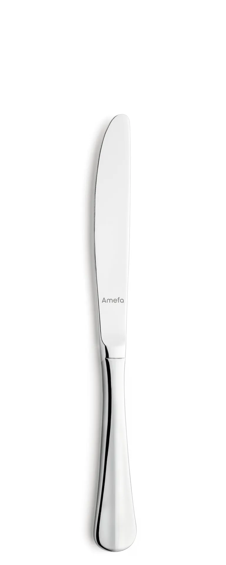 Amefa 844000B000335 Dessert Knife - 8 1/2" Finish 13/0 Stainless Steel Baguette Style - 1 Dozen