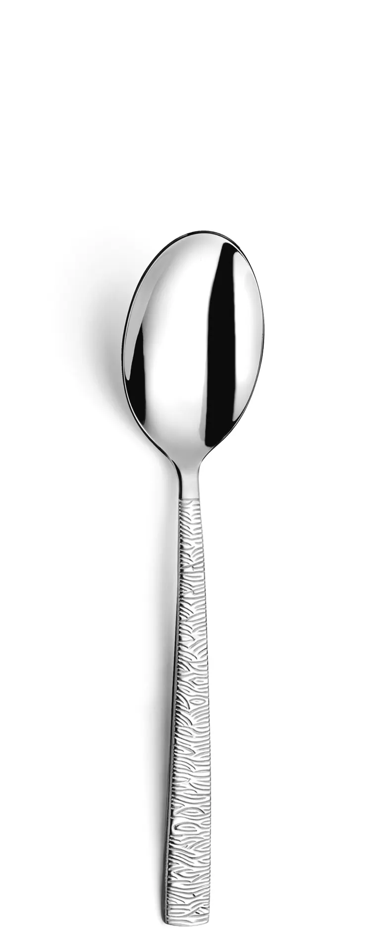 Amefa 903629B000325 Table Spoon – 8‑1/16" Jungle Engraved Finish, 18/0 Stainless Steel - 1 Dozen