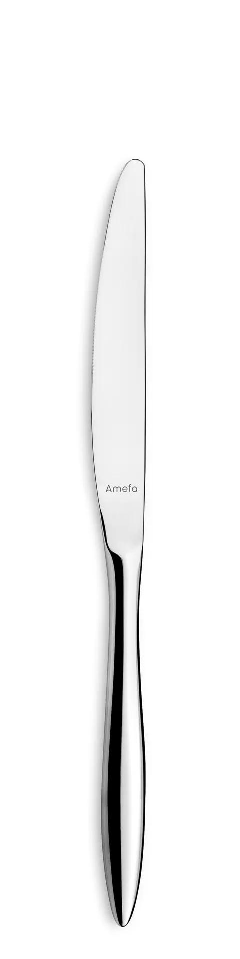 Amefa 936100B000335 Dessert Knife – 8-1/16" Mirror Finish, 13/0 Stainless Steel, Ariane - 1 Dozen