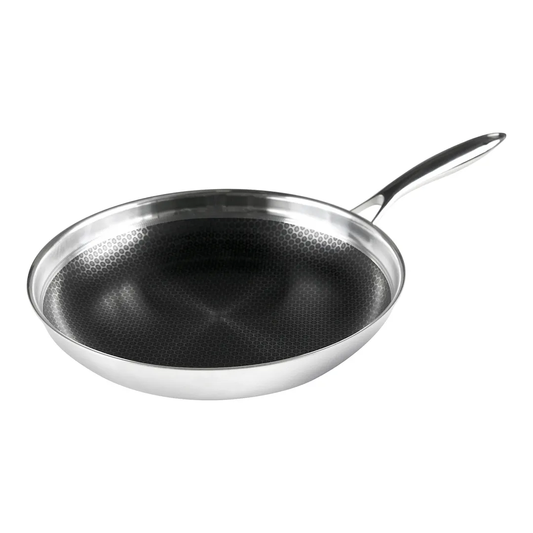 Black Cube BC132 Fry Pan – 12.5" Diameter, Stainless, Oven Safe 500°F, Non‑Stick Coating, Handle