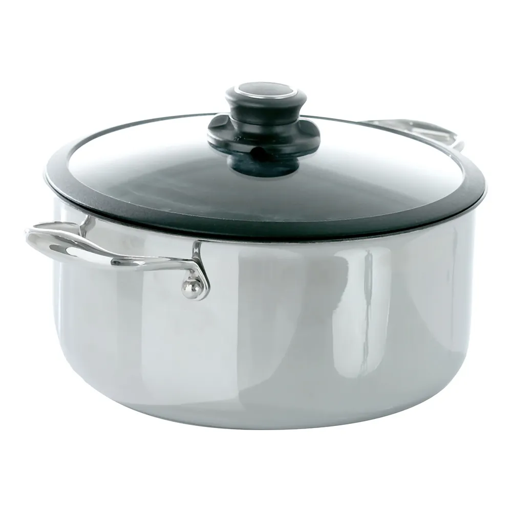 Black Cube BC528 Stockpot, 7.5 Qt 11" Dia., Stainless Steel, Induction Ready