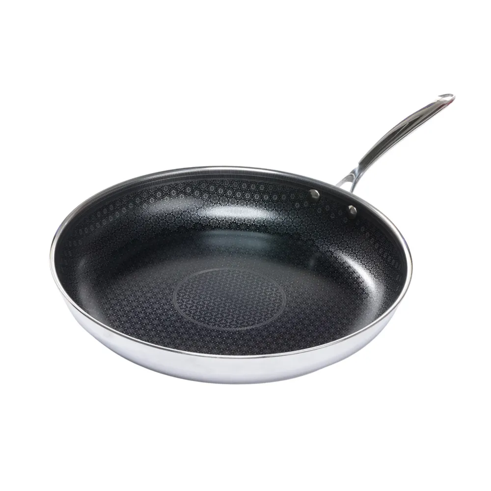 Black Cube BCC2128 CeramicQR Fry Pan, 11" Dia, 19.68" W x 11.02" D, Stainless Steel Coated, No Cover