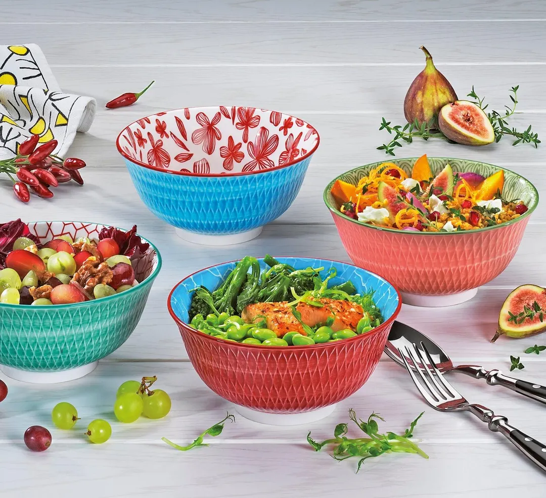 Cilio C107777-6 - 6" Pink Porcelain Round Bowl, Glossy Finish, 17 Oz (0.5 Qt), 6" Diameter - 1/Case