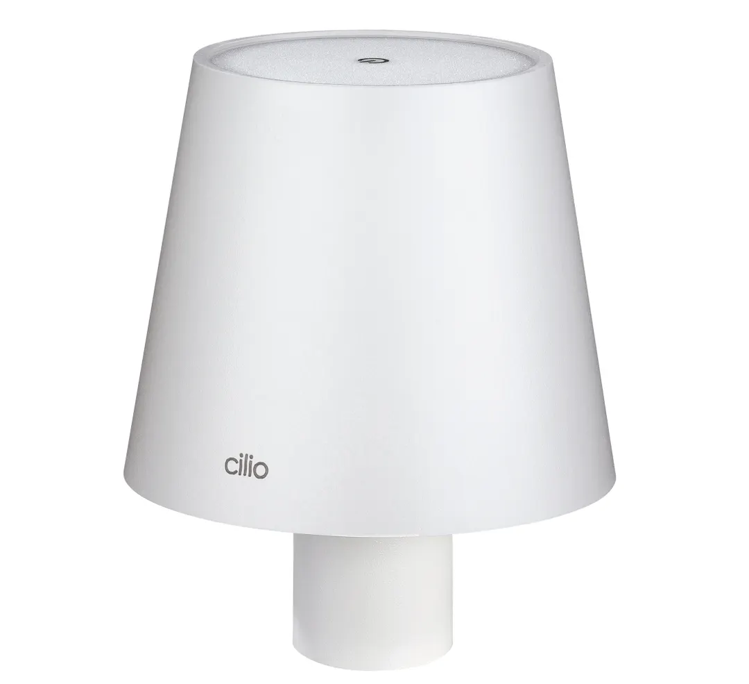 Cilio C190663 - Luce LED Bottle Lamp, 4.25" Dia x 5.25" H, White, 150 Lumen, 2.5 W, 13 hr USB Charge
