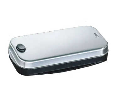 Cilio C305005 Table Crumber – 6‑4/5" x 3‑1/2" x 1‑1/2", Base, 18/10 Stainless Steel Cover, Brushes