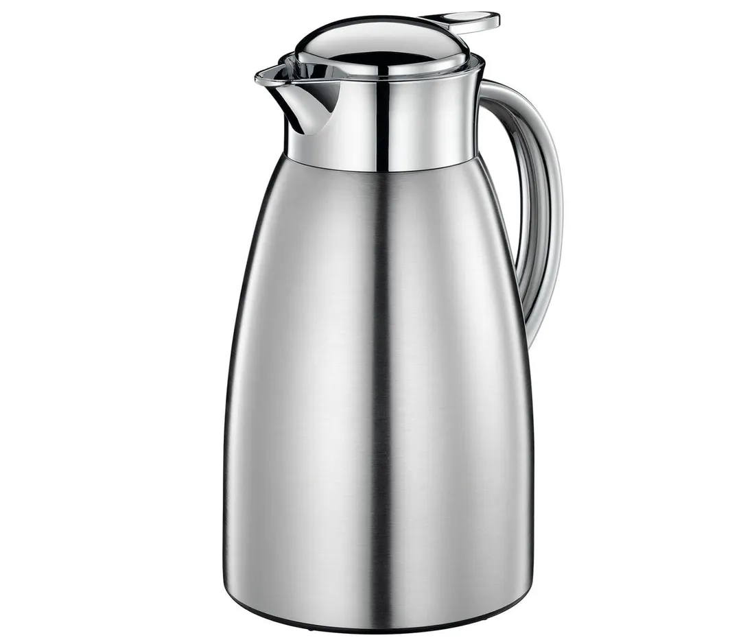Cilio C544183 Beverage Server Triest, 1.5 L (51 oz) Stainless Steel Body, Screw‑On Cap with Pour