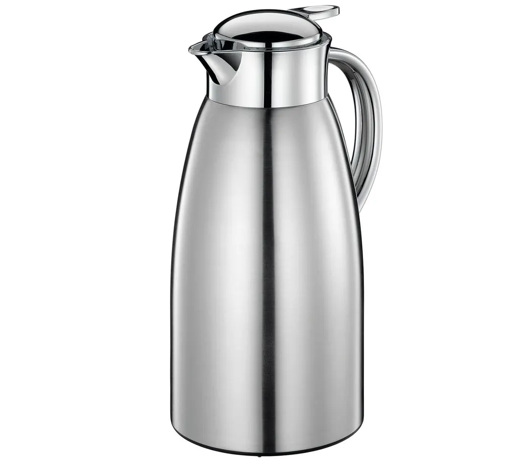 Cilio C544190 Beverage Server Triest, 2 L Double-Wall Stainless Steel with Screw-On Cap and Pour