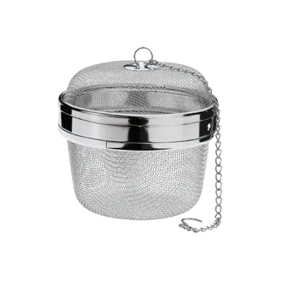Kuechenprofi K1099902810 - XL 4" Mesh Tea Ball Infuser, Stainless Steel, Locking Lid, Ball Type