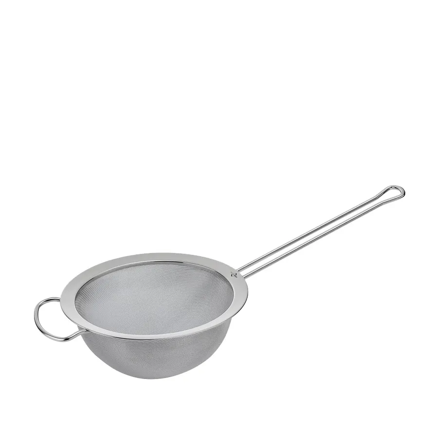 Kuechenprofi K1109902820 Mesh Strainer, 8" x 17" x 2.5" (8" Dia.), Steel Mesh, Dishwasher Safe
