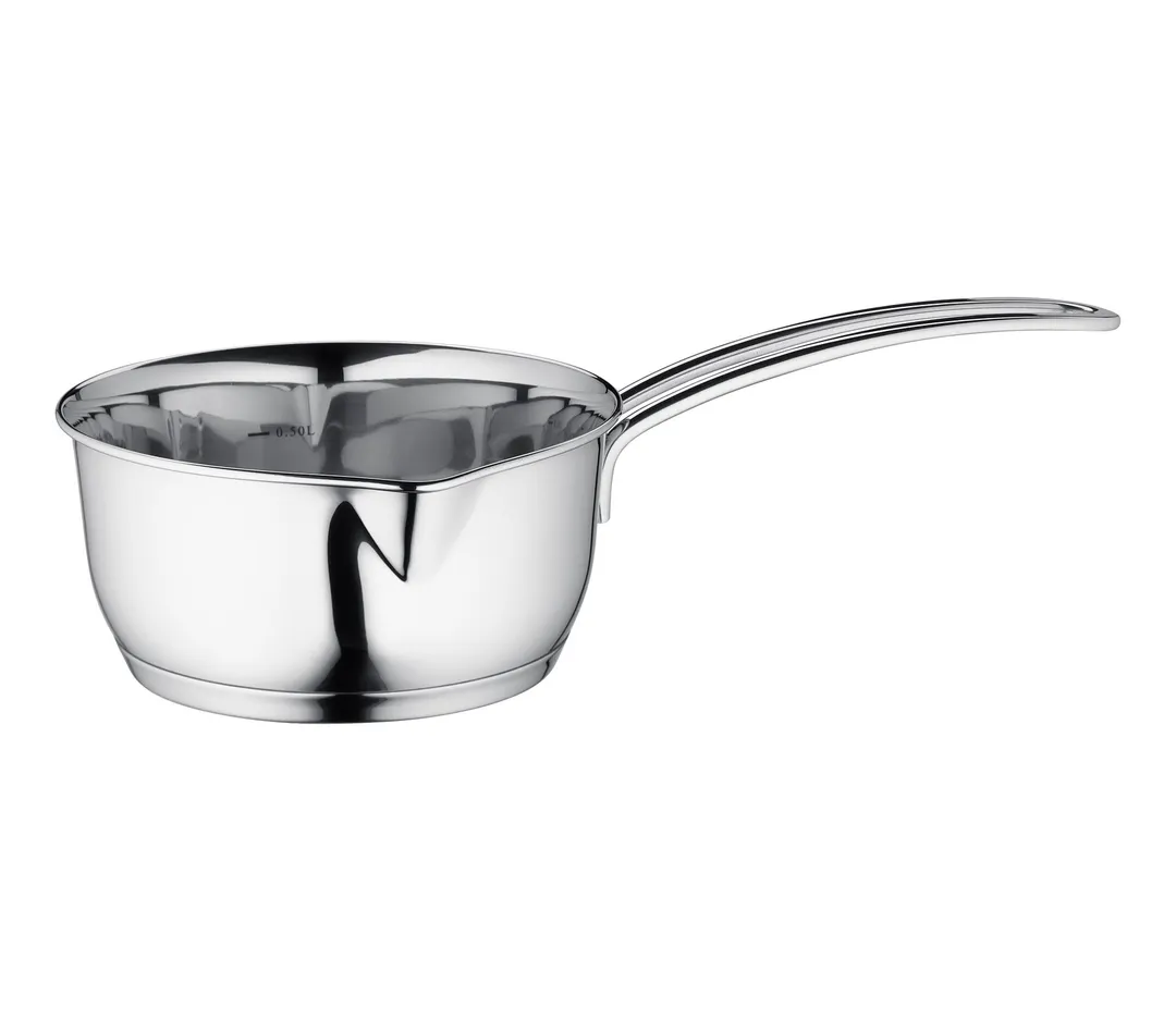 Kuechenprofi K2370502814 Sauce Pan, 4-5 Qt 5-1/2" Dia, Induction Ready, Handle, Spouts, Stainless Steel