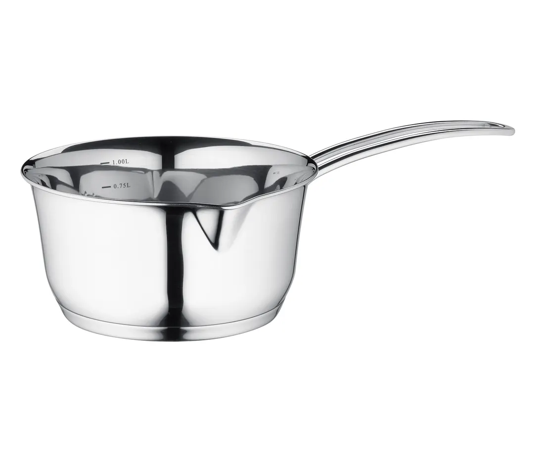Kuechenprofi K2370502816 Sauce Pan – 1 Qt 6" Induction Ready, 2 Spouts, Handle, 18/8 Stainless Steel