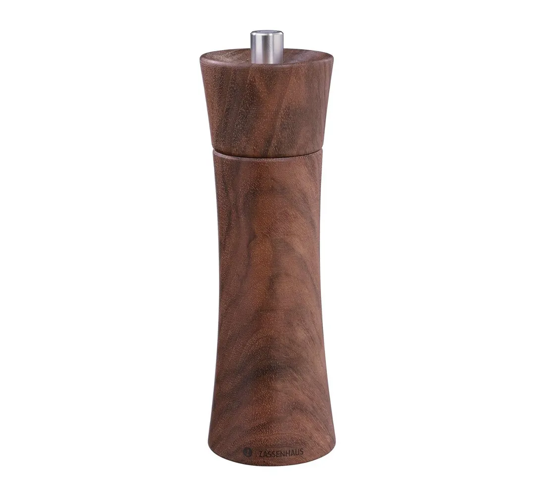 Zassenhaus M020861 Frankfurt Salt Mill, 2.3" Diameter x 7" Height, Walnut Wood