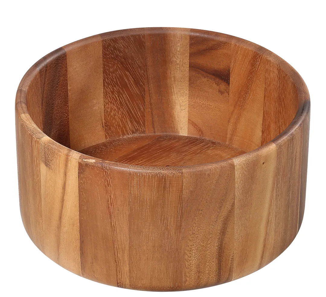 Zassenhaus M059151 Wood Salad Bowl, 5" x 9.8" Diameter, Acacia Wood, Natural Finish