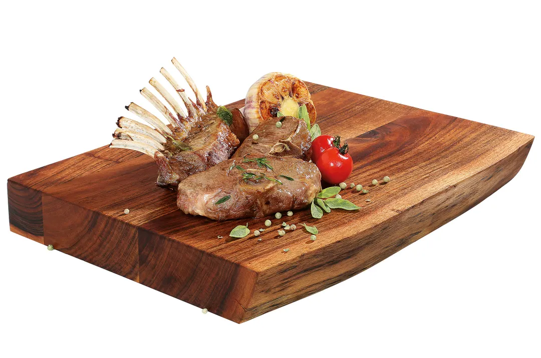 Zassenhaus M059311 - Rectangular Acacia Block Serving Platter 16" x 11.8" x 2", No Handle, Dinnerware