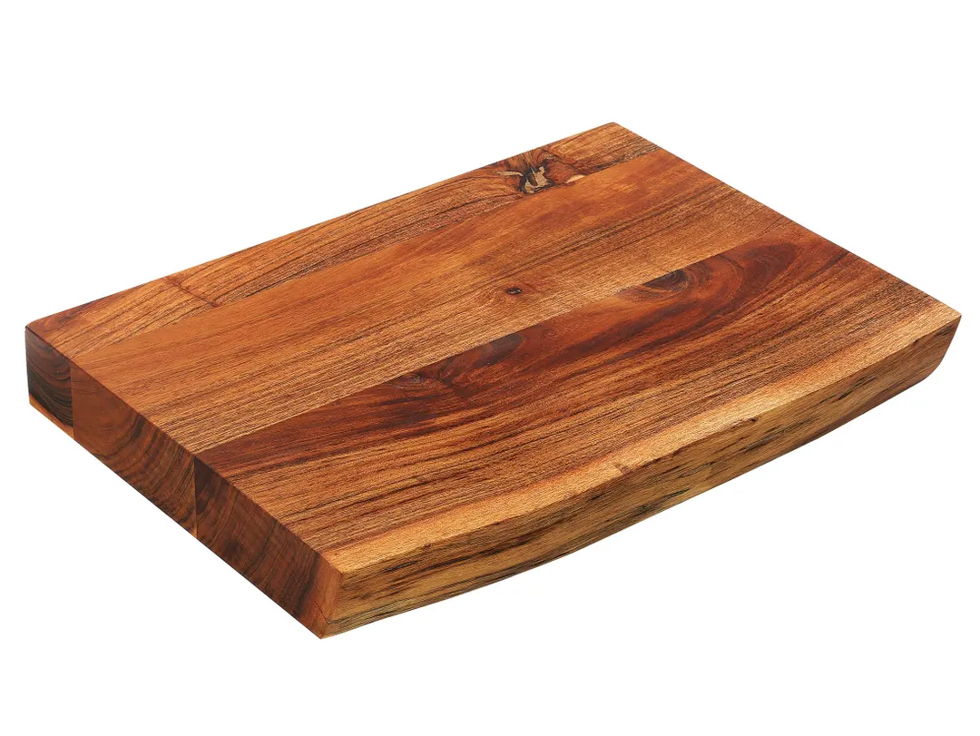 Zassenhaus M059311 - Rectangular Acacia Block Serving Platter 16" x 11.8" x 2", No Handle, Dinnerware